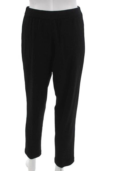 St. John Collection By Marie Gray Women Black Ankle Dress Pants Wool Size 4