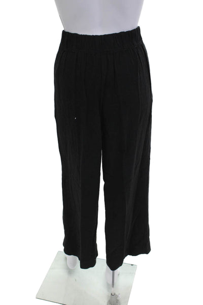 Z Supply Women Cropped Dress Pants Black Button Closure Size XS
