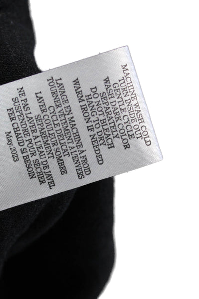 Z Supply Women Cropped Dress Pants Black Button Closure Size XS