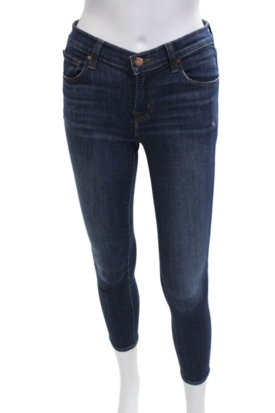 J Brand Womens Ankle Skinny Jeans Dark Blue Size 23