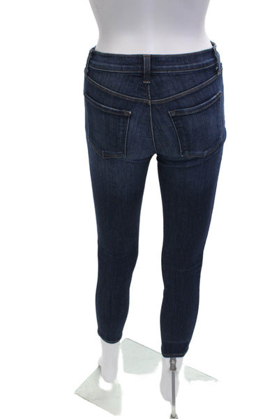 J Brand Womens Ankle Skinny Jeans Dark Blue Size 23