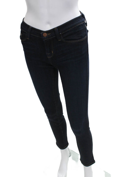 J Brand Women Ankle Skinny Dark Blue Mid Rise Jeans Size 24