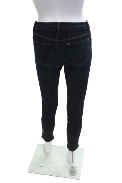 J Brand Women Ankle Skinny Dark Blue Mid Rise Jeans Size 24