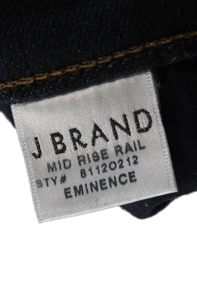 J Brand Women Ankle Skinny Dark Blue Mid Rise Jeans Size 24