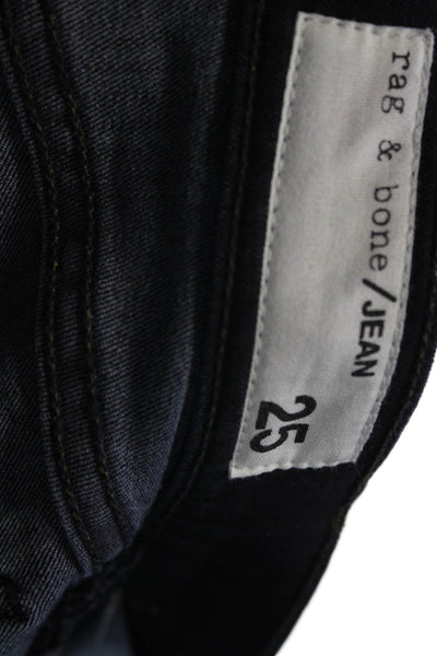 Rag & Bone Jean Womens Ankle Skinny Dark Blue Jeans Size 25
