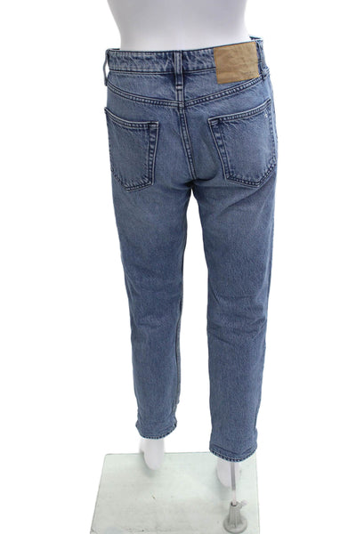 Rag & Bone Womens Cropped Straight Jeans Blue 100% Cotton Mid Rise Size 23