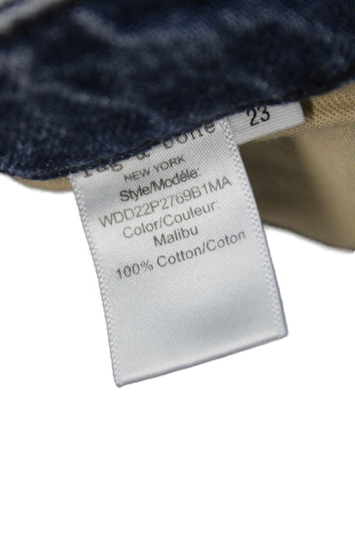 Rag & Bone Womens Cropped Straight Jeans Blue 100% Cotton Mid Rise Size 23