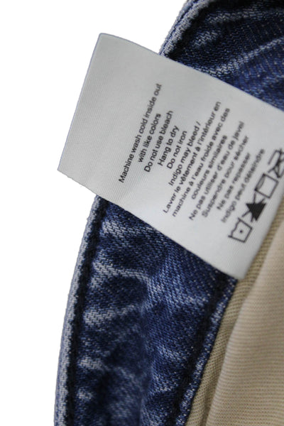 Rag & Bone Womens Cropped Straight Jeans Blue 100% Cotton Mid Rise Size 23
