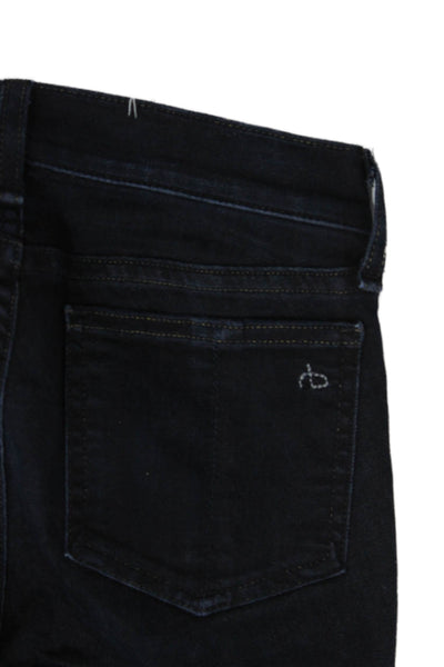 Rag & Bone Jean Womens Skinny Dark Blue Jeans Size 24