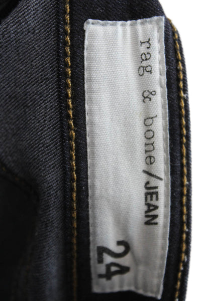 Rag & Bone Jean Womens Skinny Dark Blue Jeans Size 24