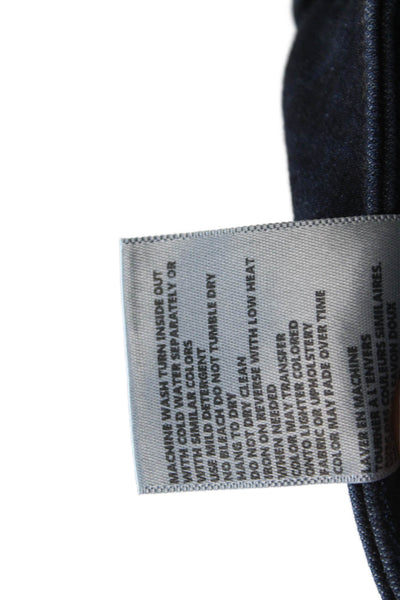 L Agence Women High Rise Skinny Jeans Dark Blue Size 23