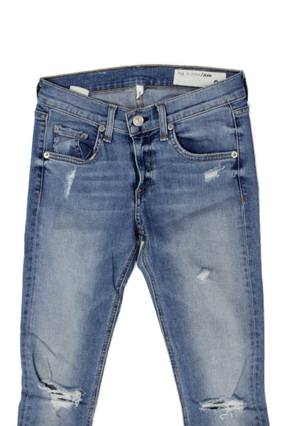 Rag & Bone Jean Womens Capri Jeans Blue Size 24