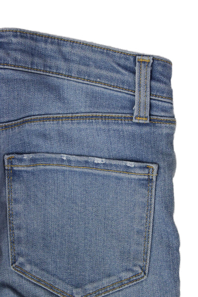 L Agence Women Skinny Jeans Light Blue High Rise Designer Size 23