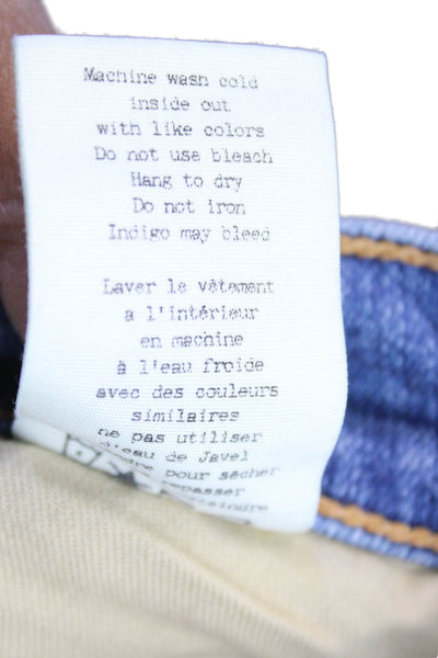 Rag & Bone Jean Womens Skinny Jeans Blue Button Petite Size 23