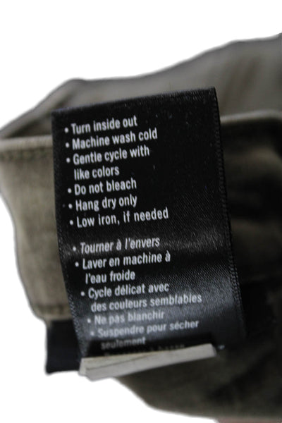 Paige Mens Chino Khakis Pants Brown Mid Rise 30in Inseam Size 31