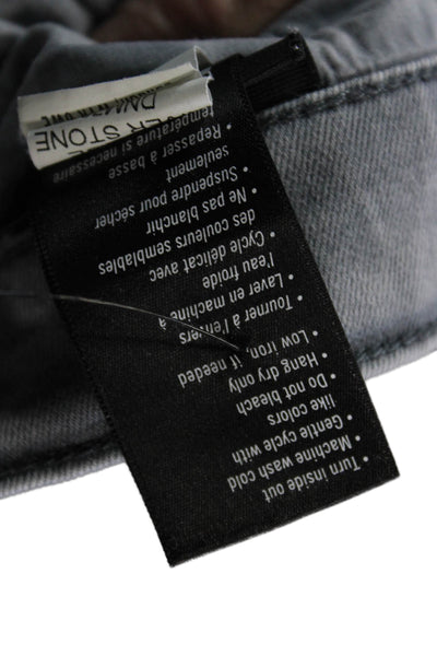 Paige Unisex Cropped Denim Dress Pants Gray Mid Rise Inseam 30 Size 31