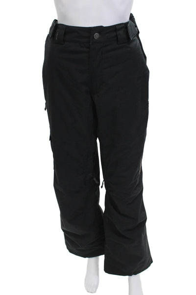 Spyder Mens Cargo Snow Pants Black Button 100% Polyester Outdoor Size M