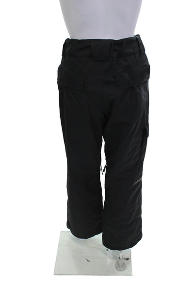 Spyder Mens Cargo Snow Pants Black Button 100% Polyester Outdoor Size M