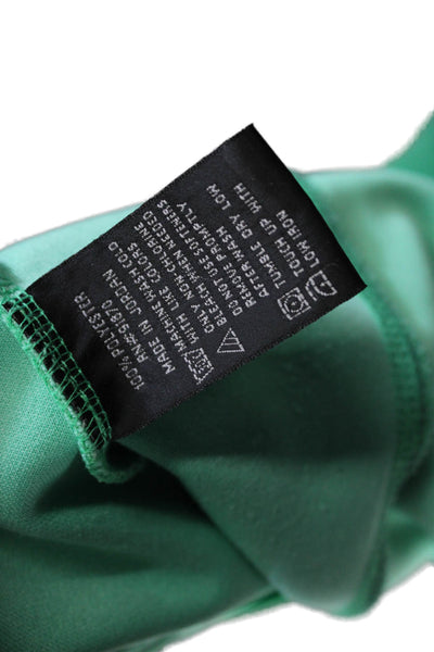 Pebble Beach Collection Men Pullover Sweatshirt Green Mock Neck Zip Size L