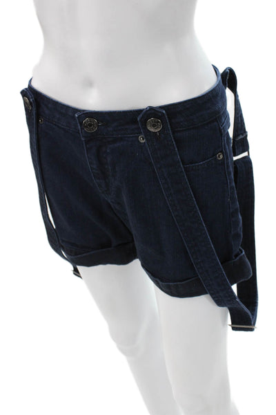 Marc By Marc Jacobs Unisex Dark Blue Cotton Stretch Designer Shorts Size 2