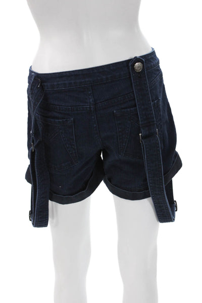 Marc By Marc Jacobs Unisex Dark Blue Cotton Stretch Designer Shorts Size 2