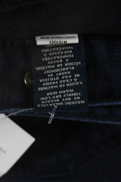 Marc By Marc Jacobs Unisex Dark Blue Cotton Stretch Designer Shorts Size 2