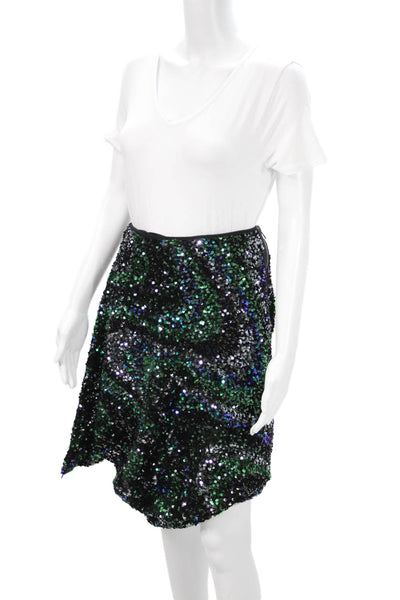 NY 77 Women A-Line Black PU Skirt Size 3