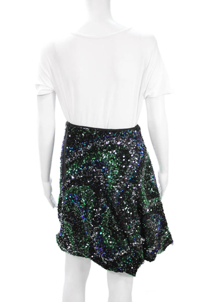 NY 77 Women A-Line Black PU Skirt Size 3