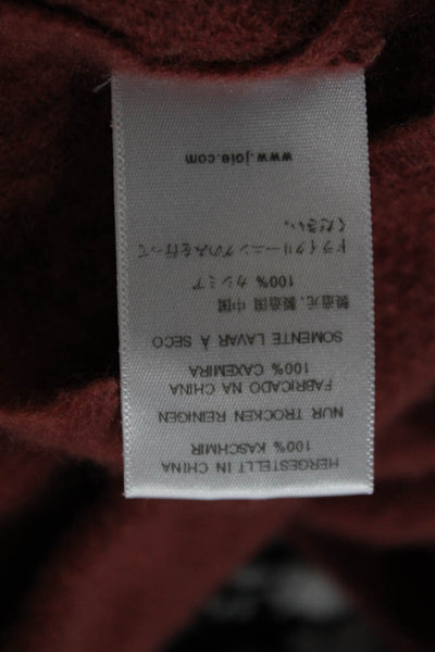 Joie Womens Pullover Cashmere Sweater Red 3/4 Sleeve Size XS
