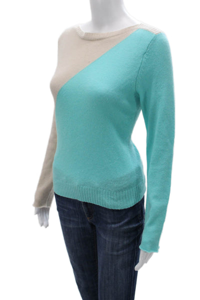 Dylan Gray Women Pullover Cashmere Geometric Long Sleeve Sweater Size M