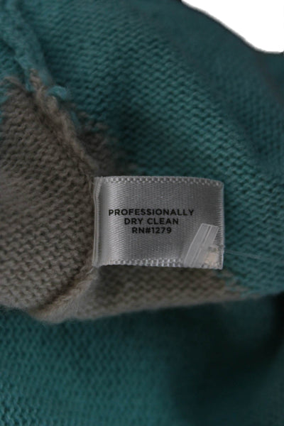 Dylan Gray Women Pullover Cashmere Geometric Long Sleeve Sweater Size M