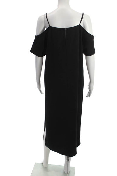 T Alexander Wang Women Shift Slip Dress Black Square Neck Polyester Size 0