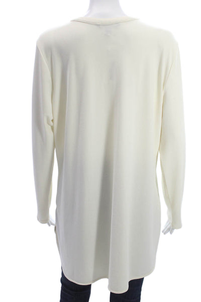 Lauren Ralph Lauren Women Tunic Blouse Long Sleeve Round Neck Beige Size 1X