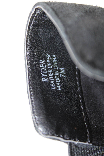 Tahari Womens Leather Snakeskin Print Ryder Ankle Boots Black Size 7 Medium