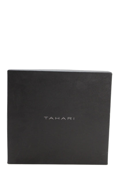 Tahari Womens Leather Snakeskin Print Ryder Ankle Boots Black Size 7 Medium