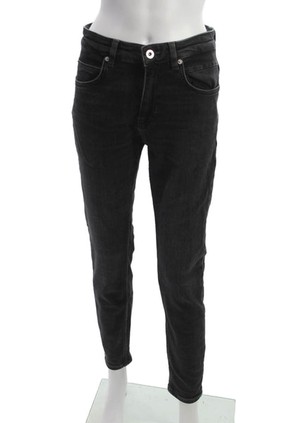 Zara Womens Skinny Ankle Black Jeans Size 29