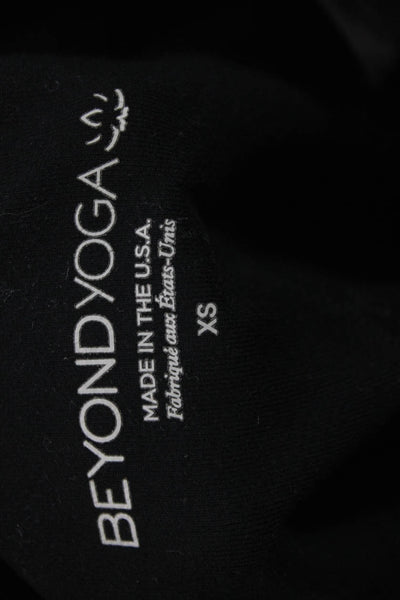 Beyond Yoga Womens Ankle Leggings Black Nylon Spandex Size XS