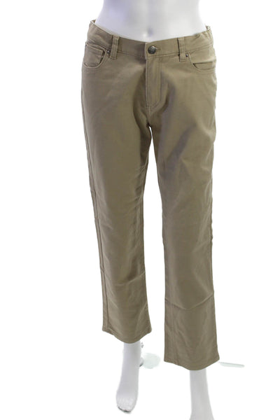 DL 1961 Boys Button Closure Straight Leg Casual Pants Beige Size 16