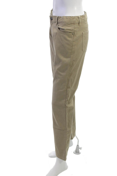 DL 1961 Boys Button Closure Straight Leg Casual Pants Beige Size 16