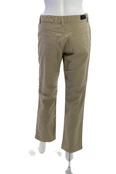 DL 1961 Boys Button Closure Straight Leg Casual Pants Beige Size 16