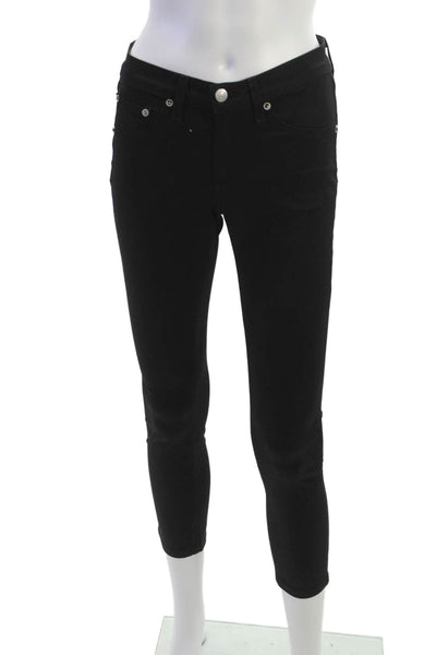 Rag & Bone Jean Womens Ankle Skinny Black Jeans Size 25
