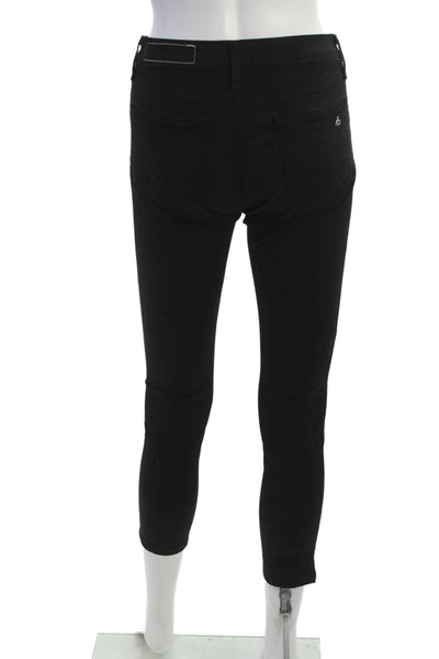 Rag & Bone Jean Womens Ankle Skinny Black Jeans Size 25