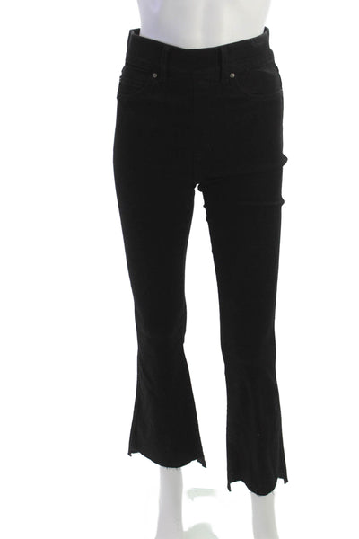 Spanx Women High Rise Black Bootcut Flared Jeans 26in Size XS Tall
