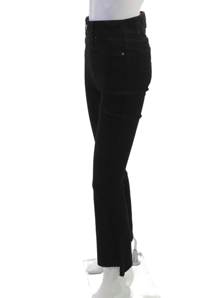 Spanx Women High Rise Black Bootcut Flared Jeans 26in Size XS Tall