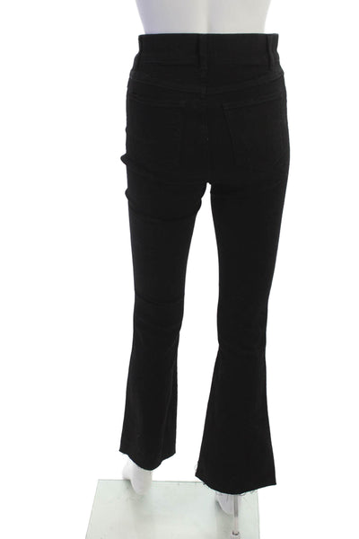 Spanx Women High Rise Black Bootcut Flared Jeans 26in Size XS Tall