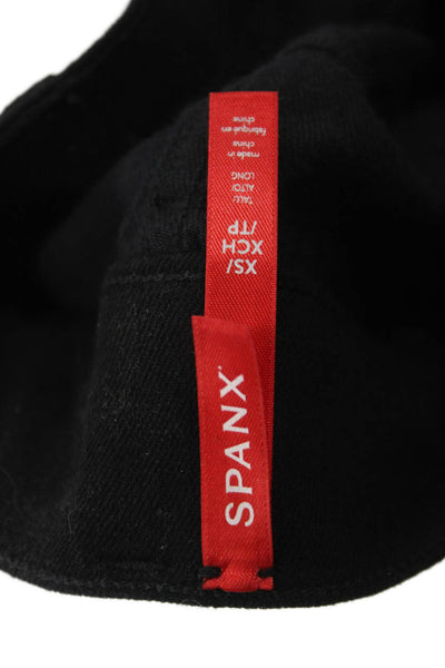 Spanx Women High Rise Black Bootcut Flared Jeans 26in Size XS Tall