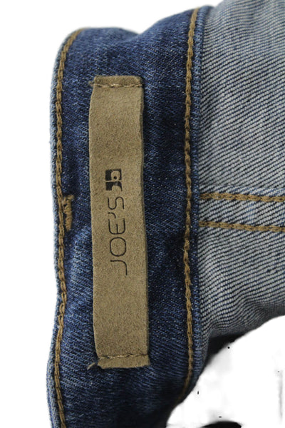 Joes Womens High Rise Ankle Skinny Cropped Jeans Dark Blue Size 26