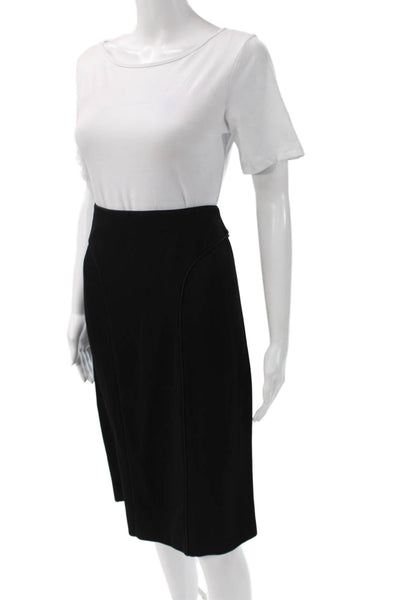 Giorgio Armani Women Straight Pencil Skirt Black Size 44