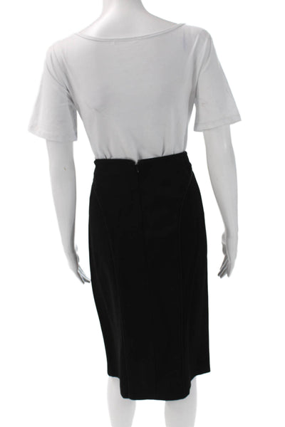 Giorgio Armani Women Straight Pencil Skirt Black Size 44