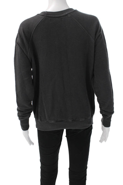 Spiritual Gangster Womens Pullover Sweatshirt Black Cotton Size XS